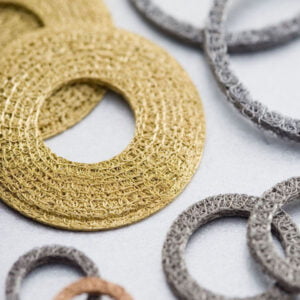 Brass Compressed Knitted Wire Mesh